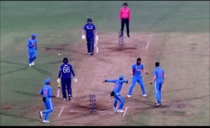Bumrah takes the wicket